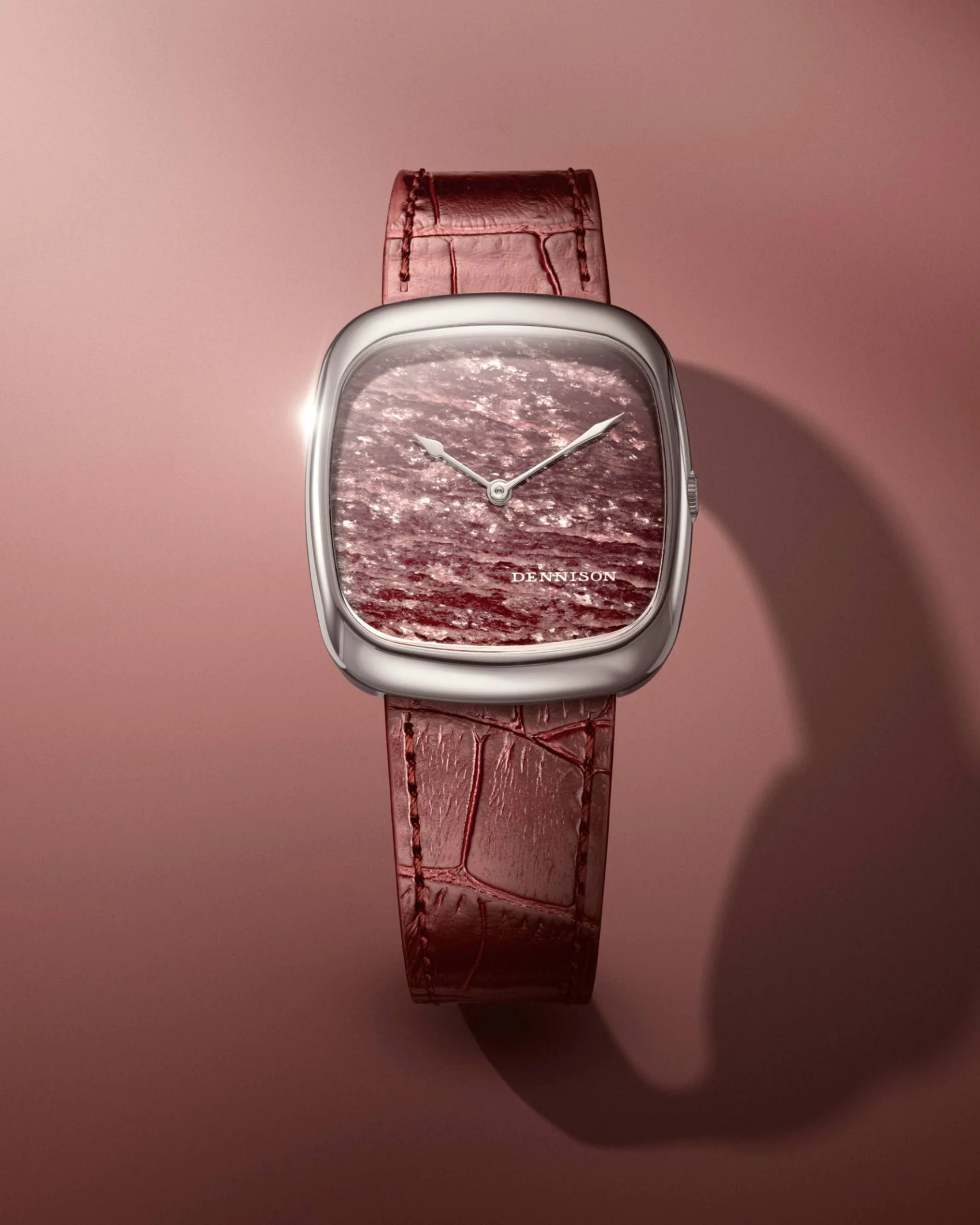 Natural Rubellite Stone In Steel - Image 3