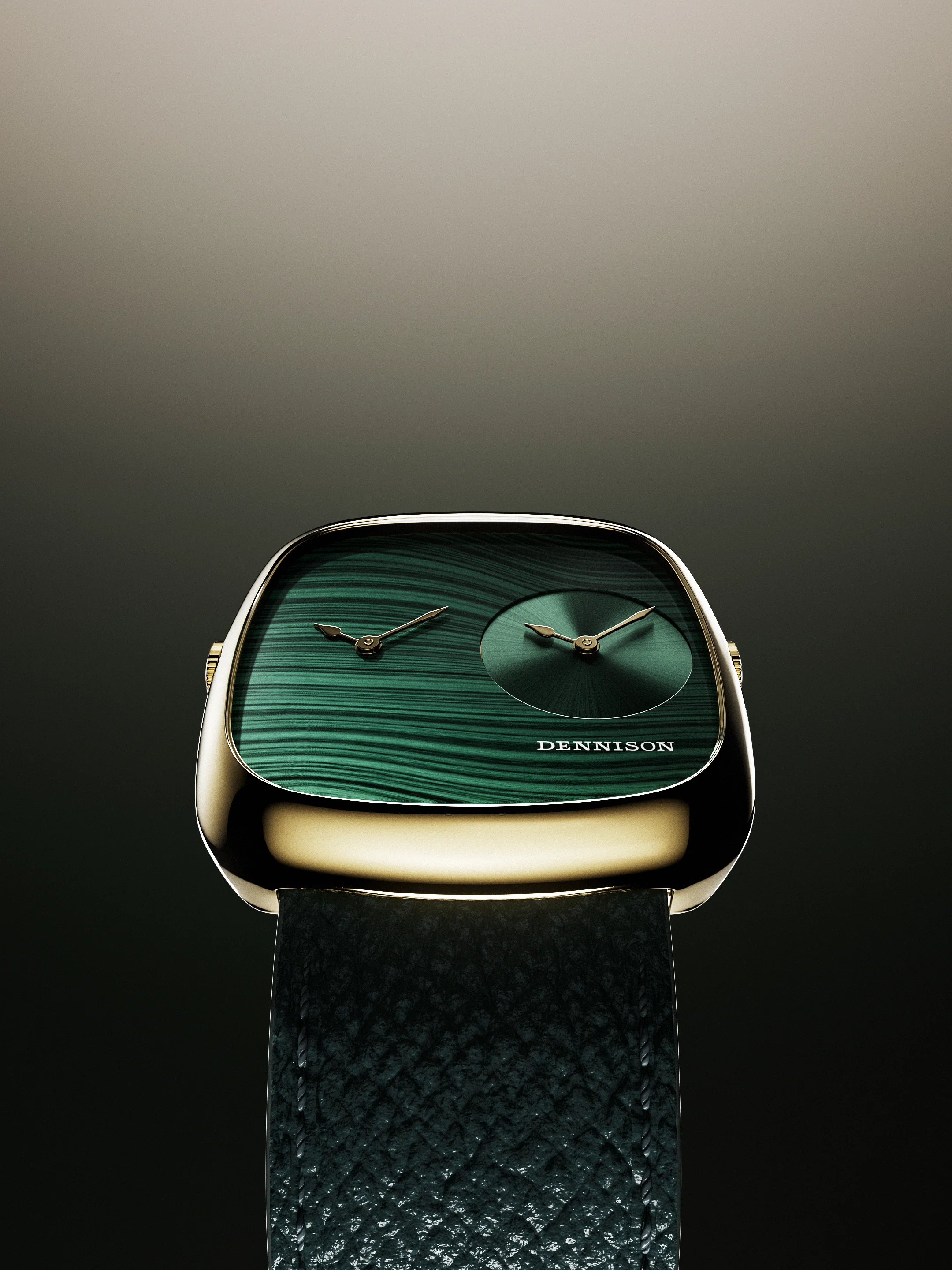 Malachite & Green Sunray In Gold - Image 3