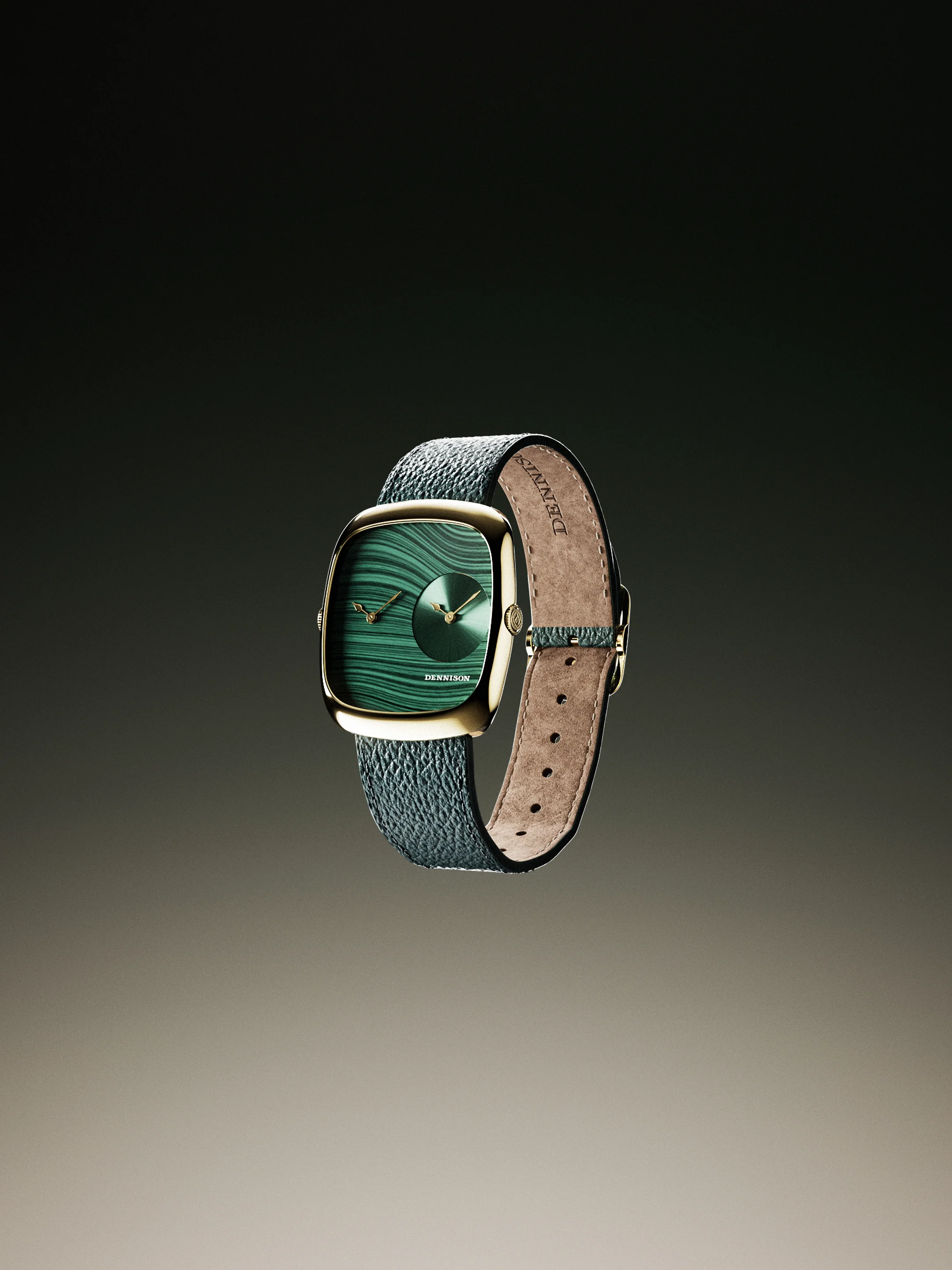Malachite & Green Sunray In Gold - Image 4