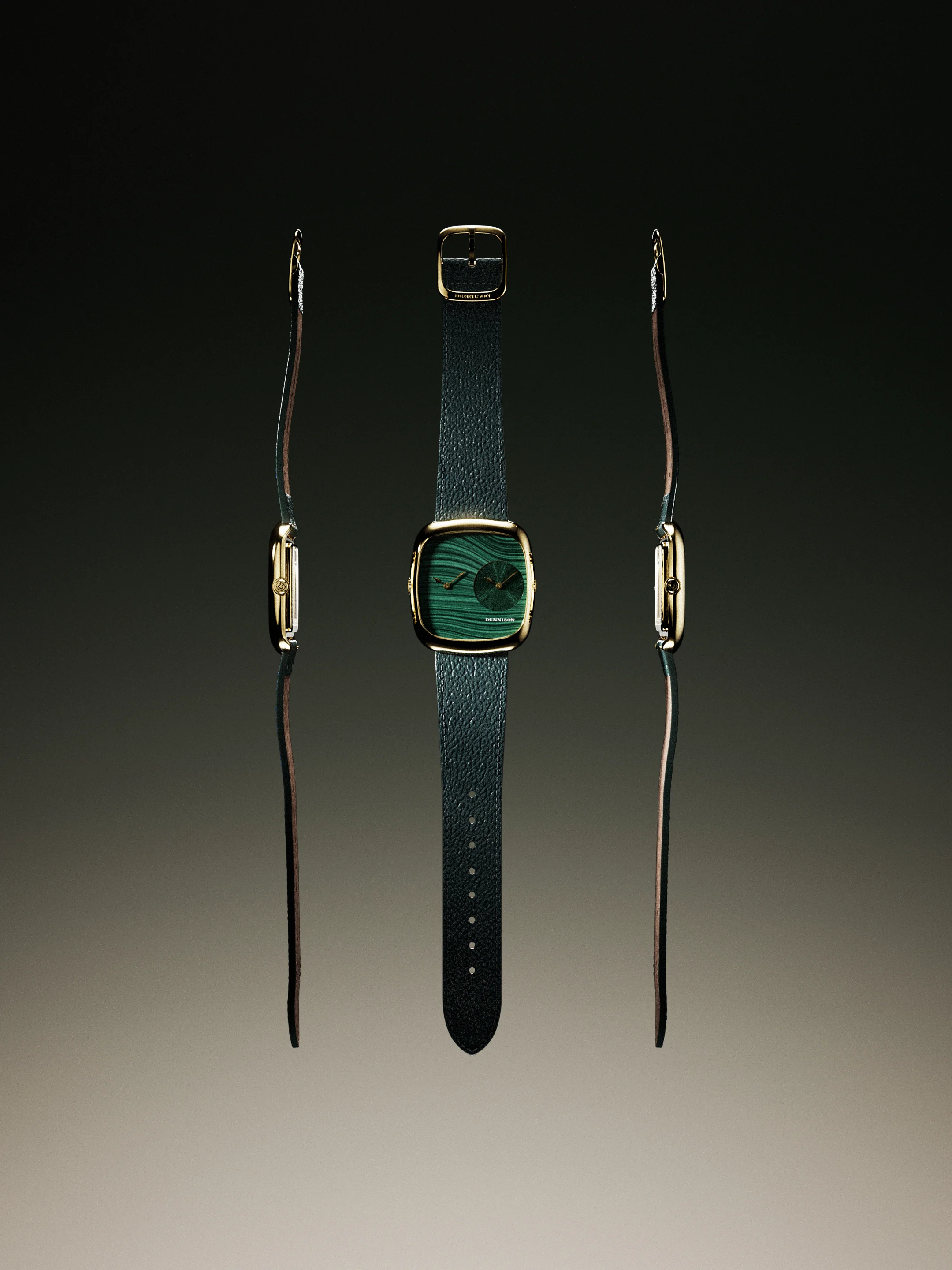 Malachite & Green Sunray In Gold - Image 5