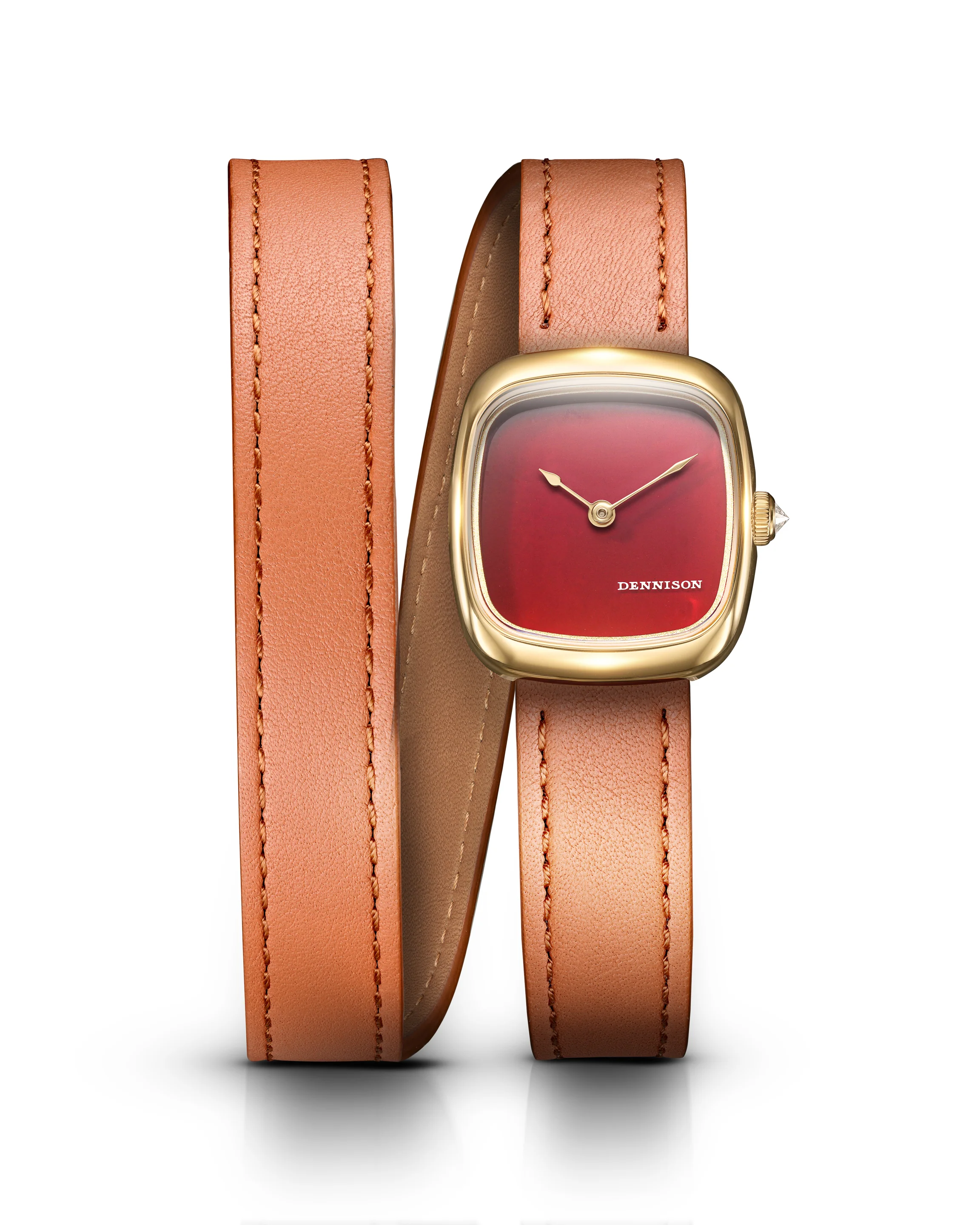 Mini Red Jasper In Gold - Image 3