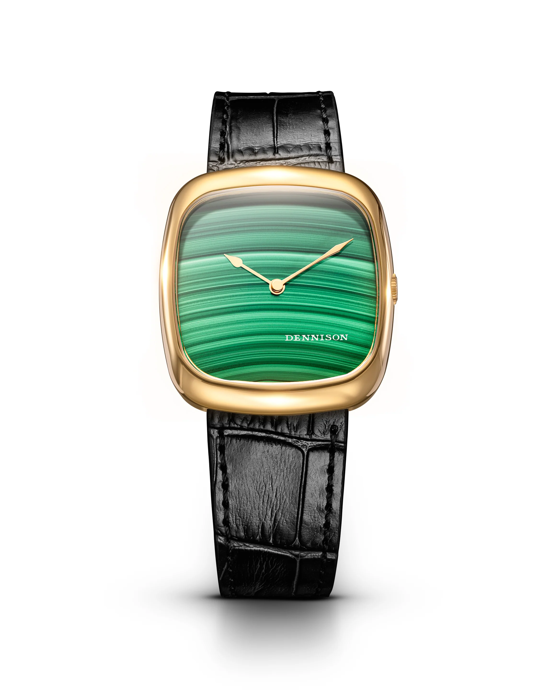 Natural Malachite Stone In Gold - Image 5