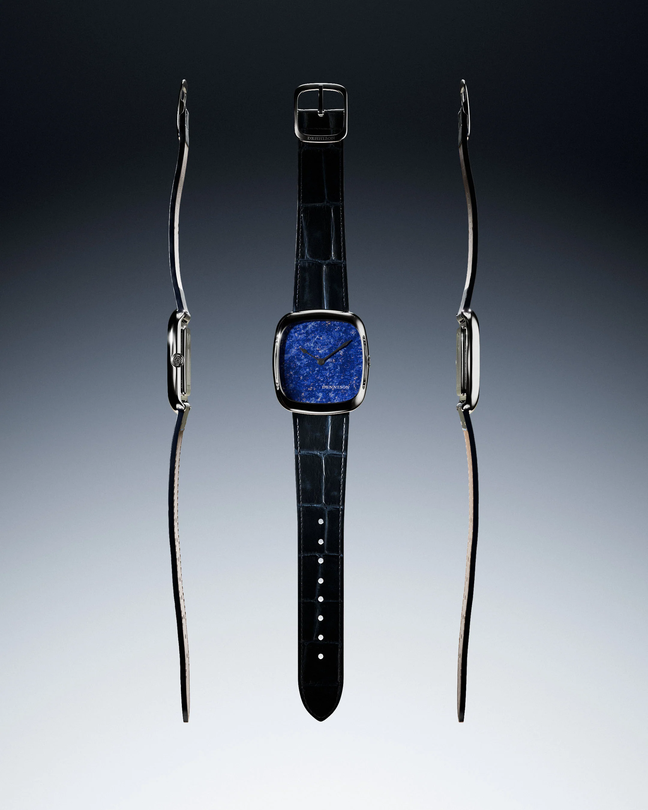 Natural Stone Lapis Lazuli In Steel - Image 3