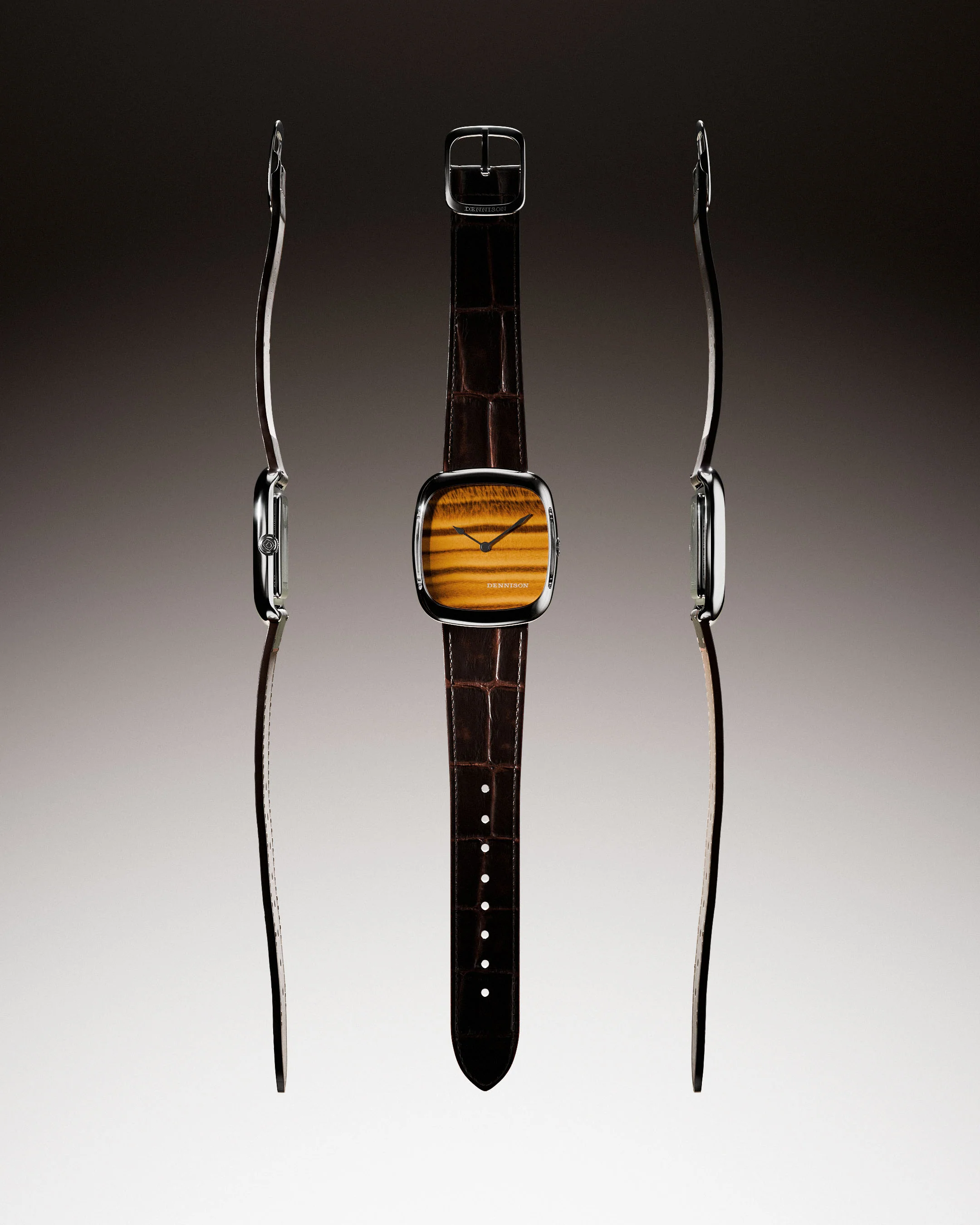 Natural Stone Tiger Eye In Steel - Image 4