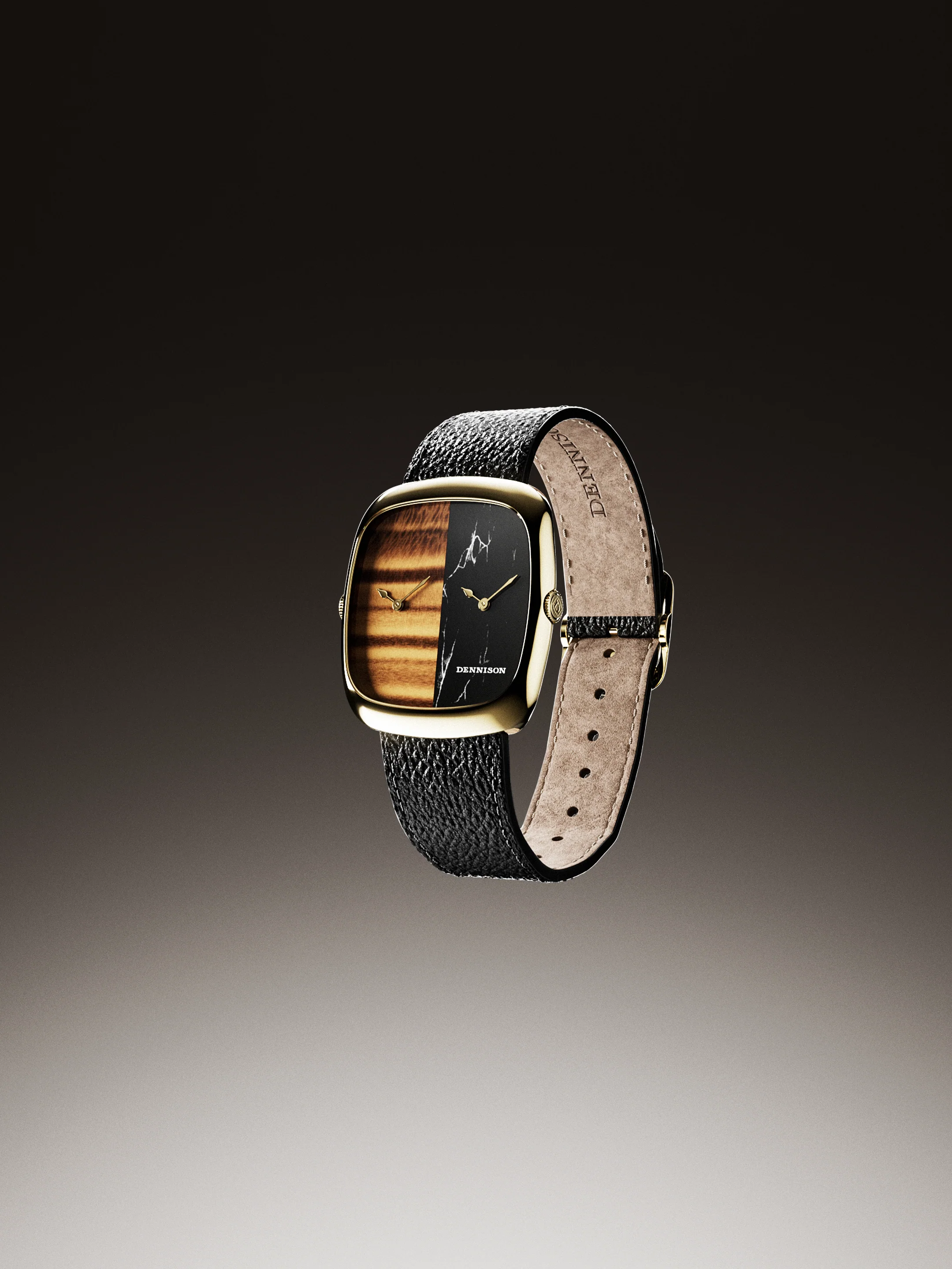 Tiger Eye & Marble In Gold - Image 3